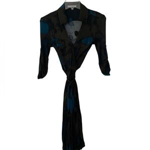 STRENESSE BLUE Wrap Camo Dress Pockets 2